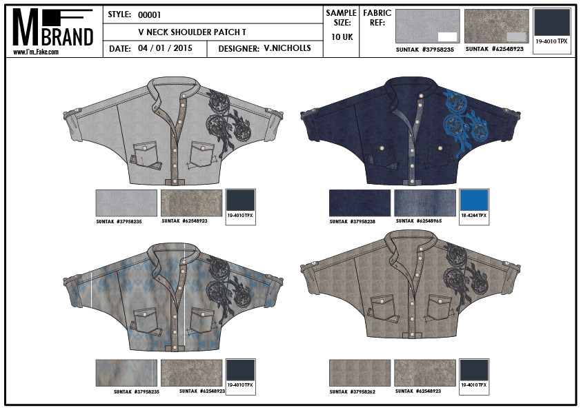 Tech Packs or Technical Packs are essential for your fashion brand and reducing long term cost. Colourway Sheet